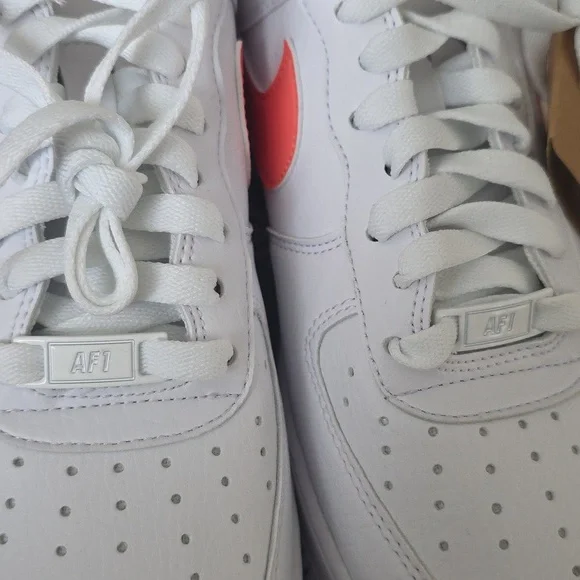 Nike Air Force 1 '07 Next Nature White Lt Wild Mango 8 NIB - Picture 9 of 10